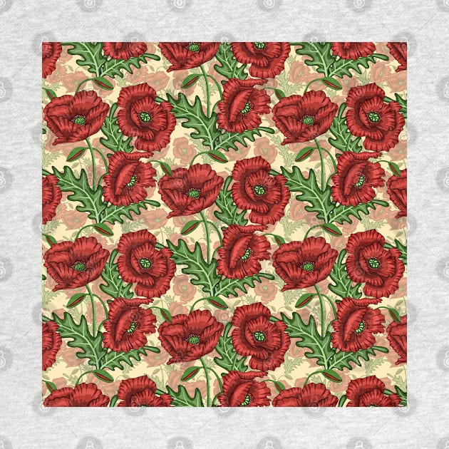 Poppies Pattern Design by Designoholic